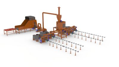 Linie brichetare paie-rapita 2400-3200 kg/ora